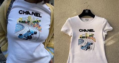 chanel f1 t-shirt price|chanel's formula 1 shirts.